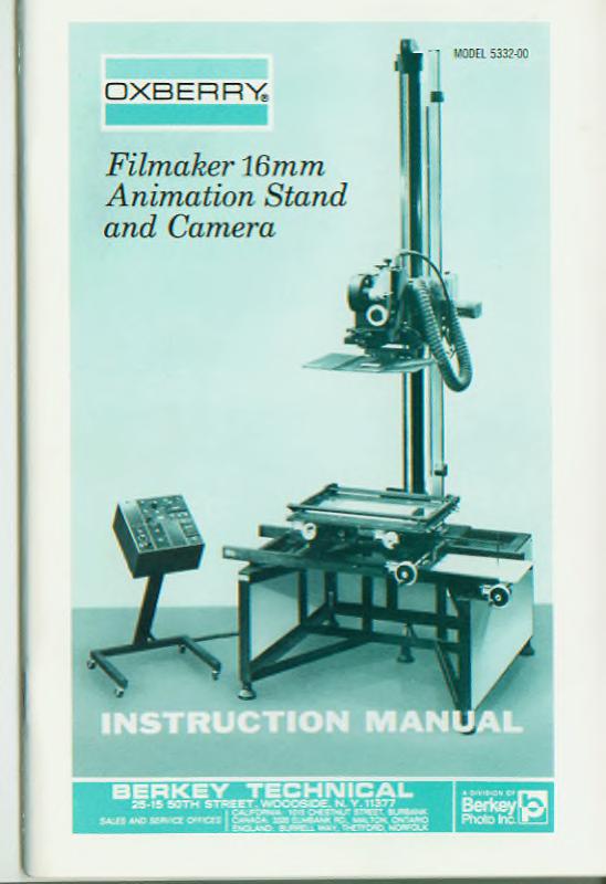 Oxberry Filmaker 16mm Animation Stand And Camera : Free Download, Borrow,  and Streaming : Internet Archive